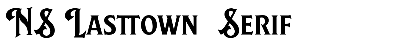NS Lasttown  Serif